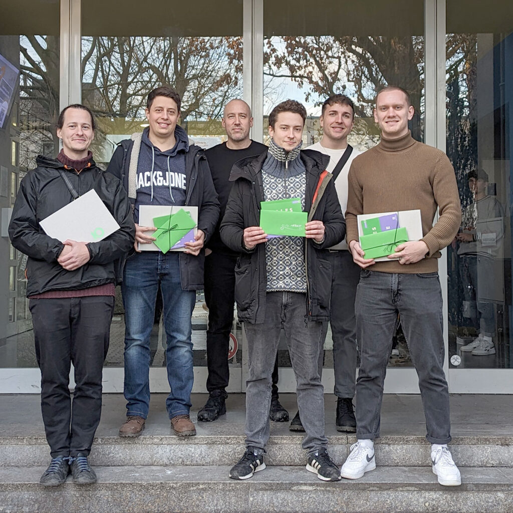 von links: Georg Novotny, Nicolas Weidinger, Stefan Sauer, Maximilian Dennda, Fabian Mueller, Elias Treml